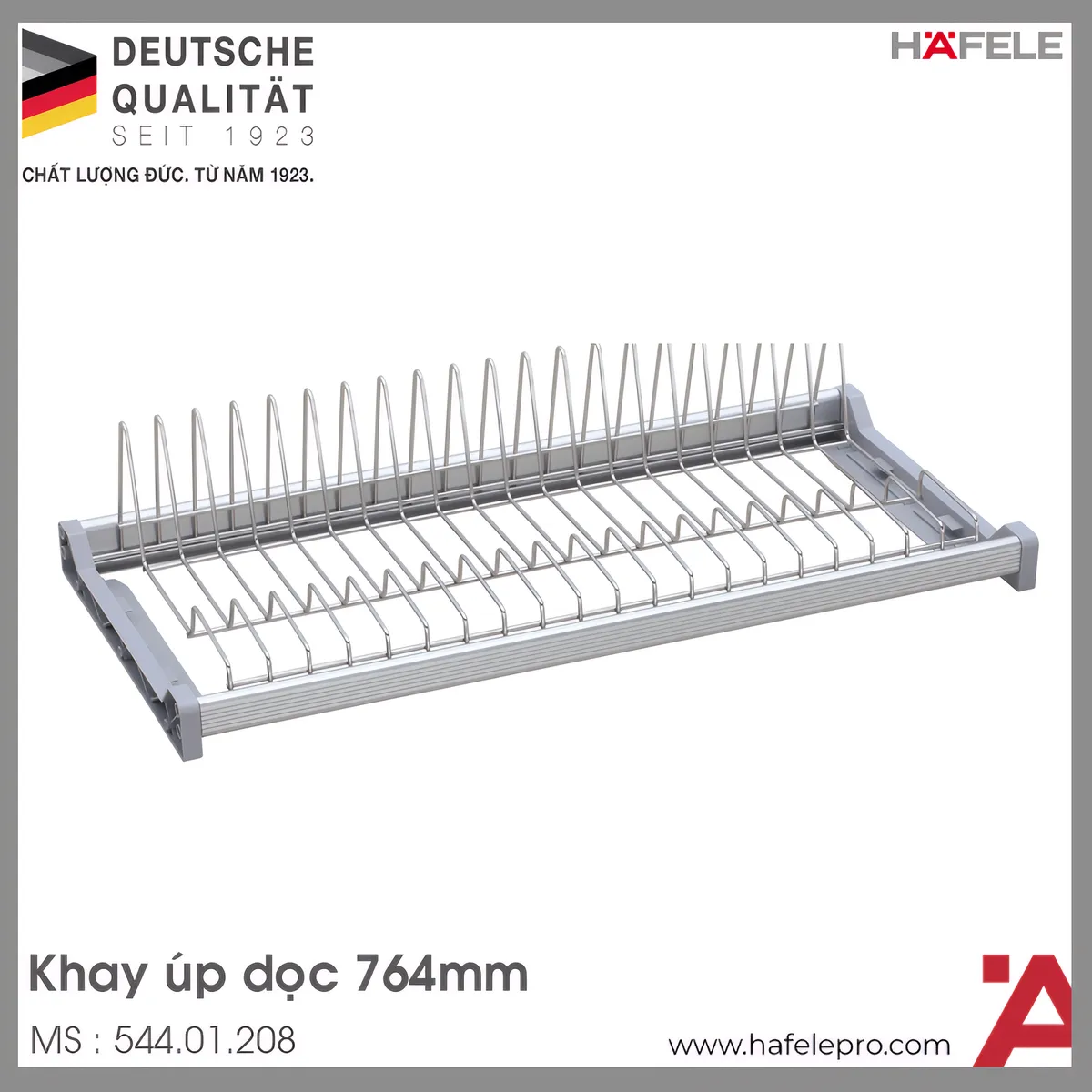 Khay Úp Đĩa Dọc Inox 764mm Hafele 544.01.208
