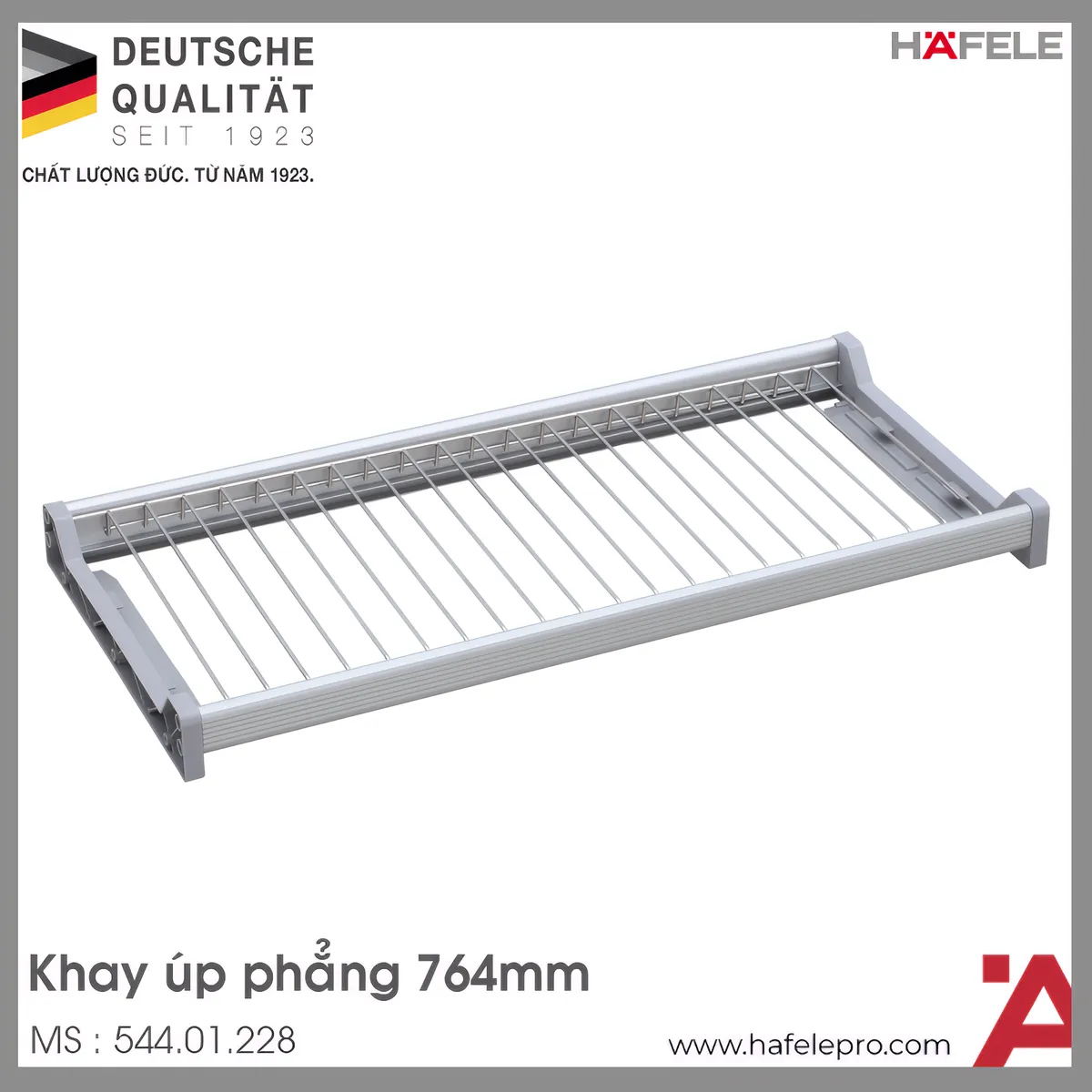 Khay Úp Phẳng Inox 800mm Hafele 544.01.228