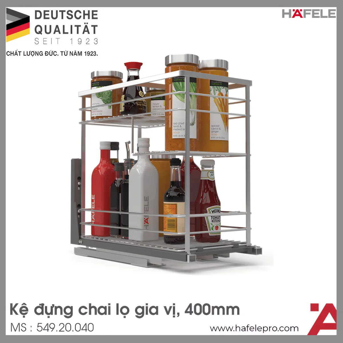 Bộ Rổ Đựng Gia Vị 400mm Hafele 549.20.040