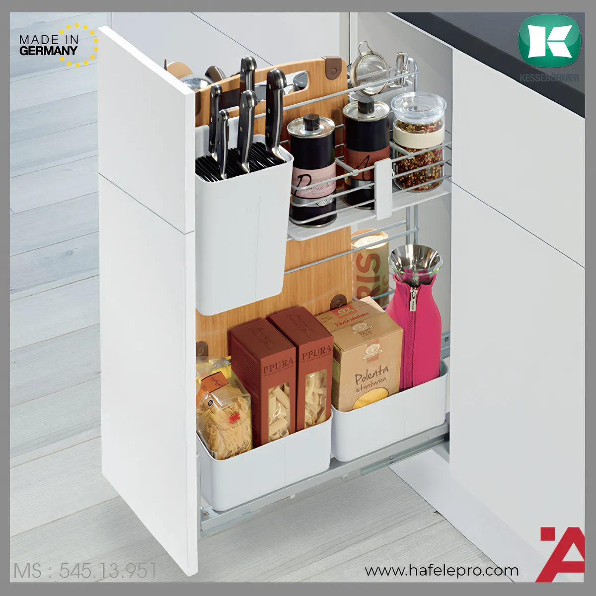 Bộ Rổ Kéo Cooking Agent R300mm Hafele 545.13.951