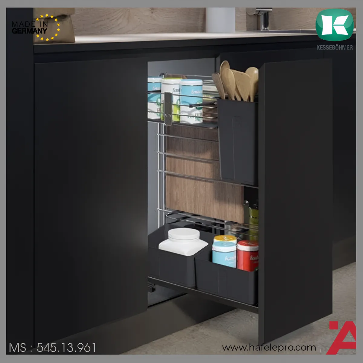 Bộ Rổ Kéo Cooking Agent 300mm Hafele 545.13.961