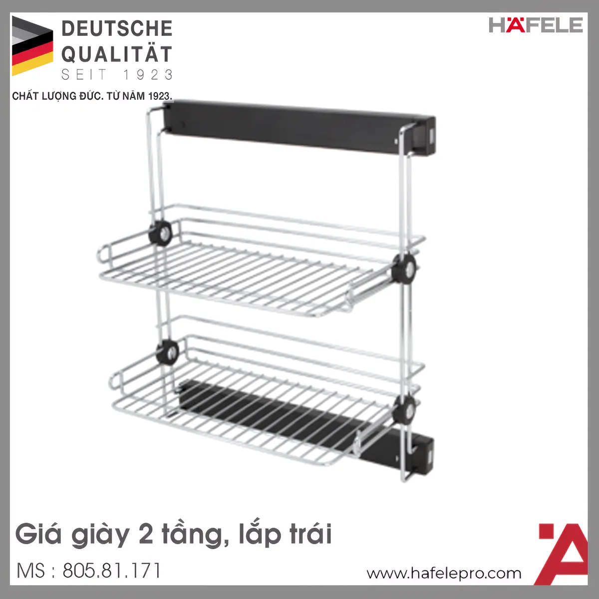 Giá Giày 2 Tầng Lắp Trái Hafele 805.81.171