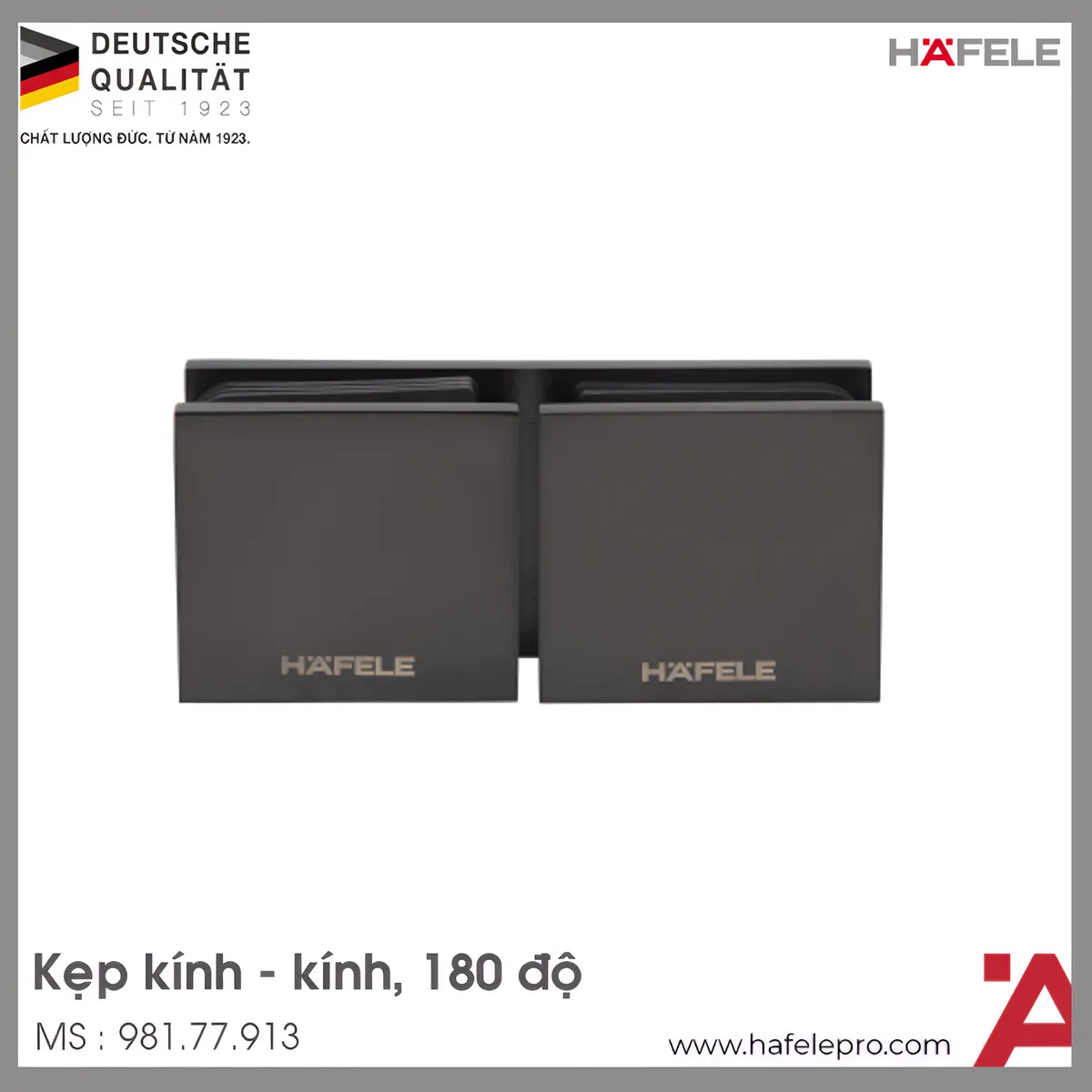 Kẹp Kính - Kính 180º Màu Đen Hafele 981.77.913