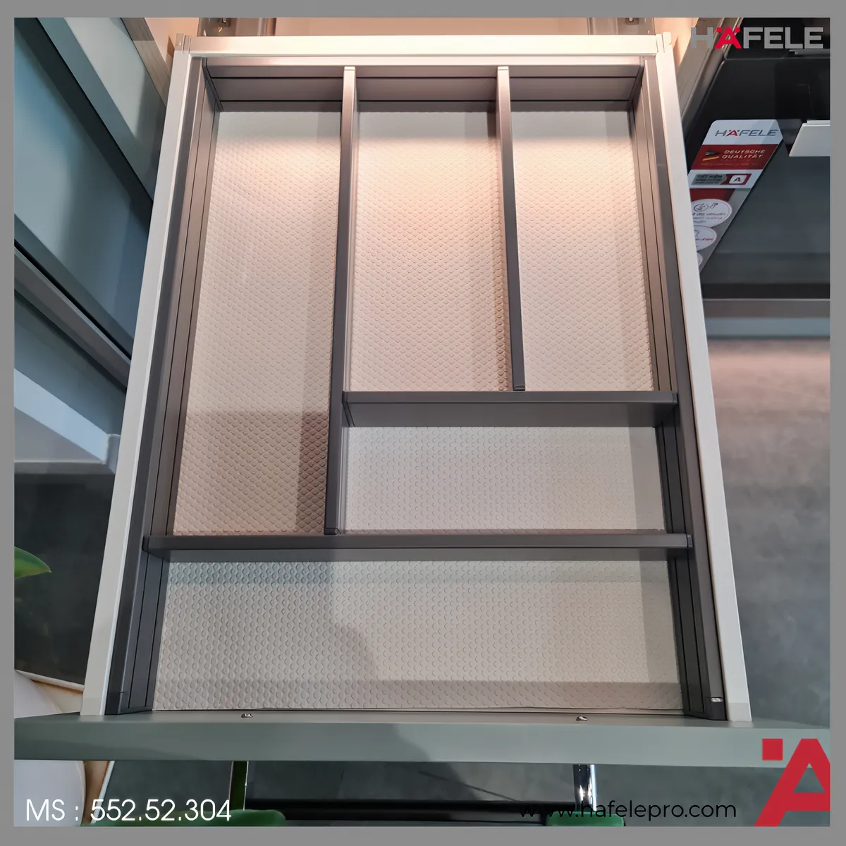 Khay Chia Ngăn Kéo 450mm Xám Hafele 552.52.304