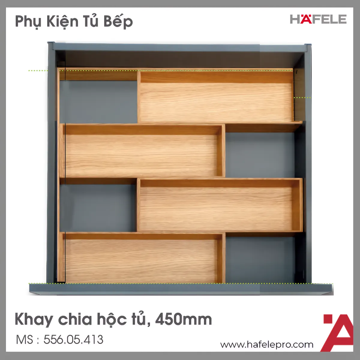 Phụ Kiện Fineline Cho Hộc Tủ 450mm Hafele 556.05.413