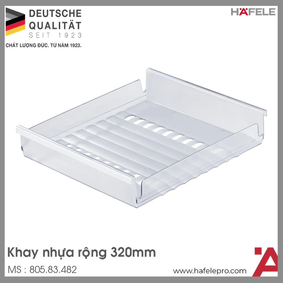 Khay Cho Phụ Kiện Tủ Quần Áo 320mm Hafele 805.83.482