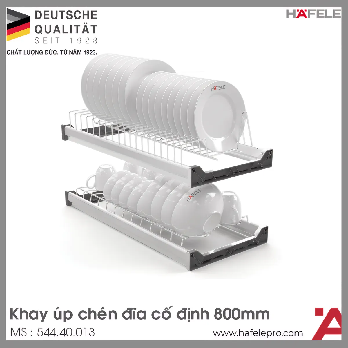 Rổ Chén Đĩa Presto Có Khung 800mm Hafele 544.40.013