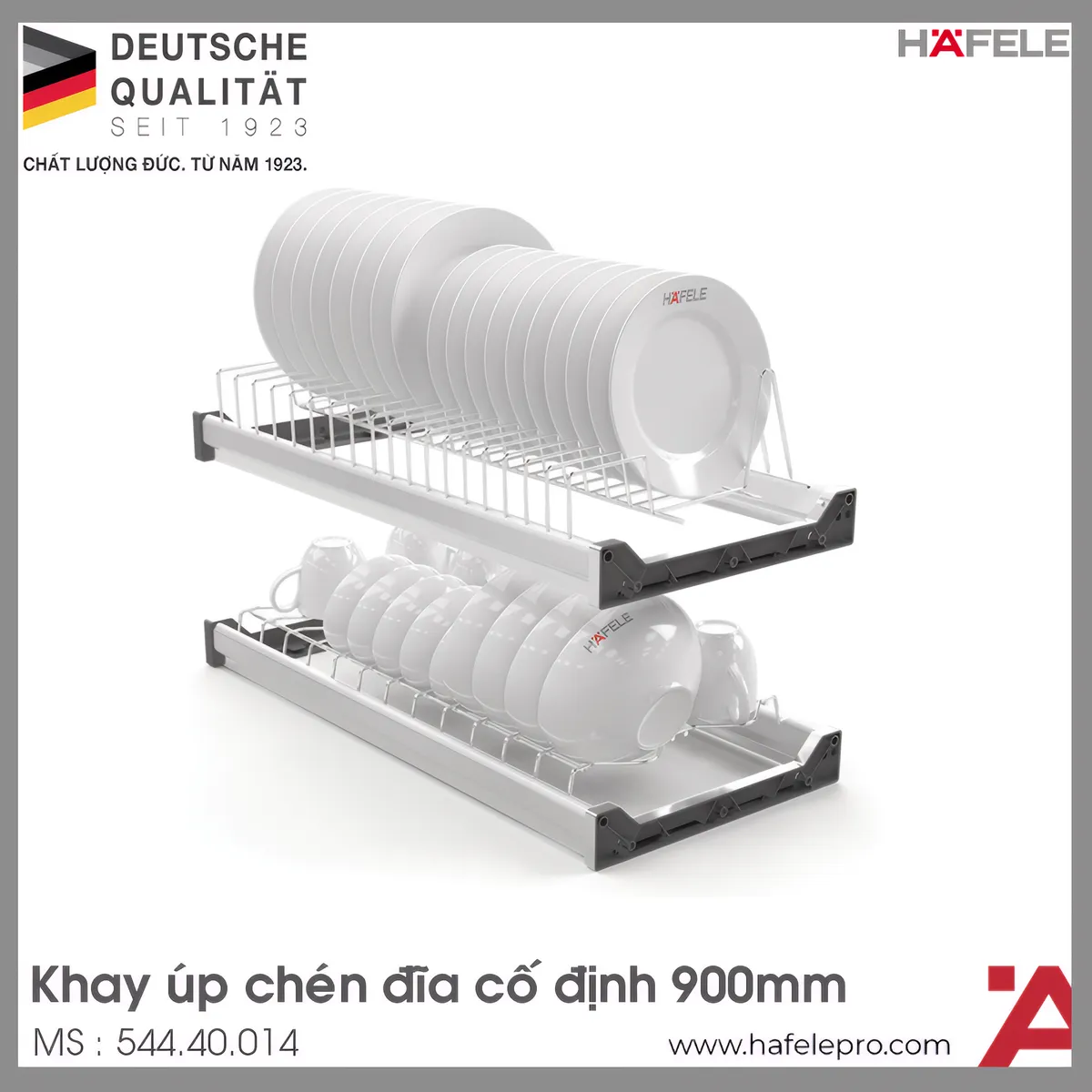 Rổ Chén Đĩa Presto Có Khung 900mm Hafele 544.40.014
