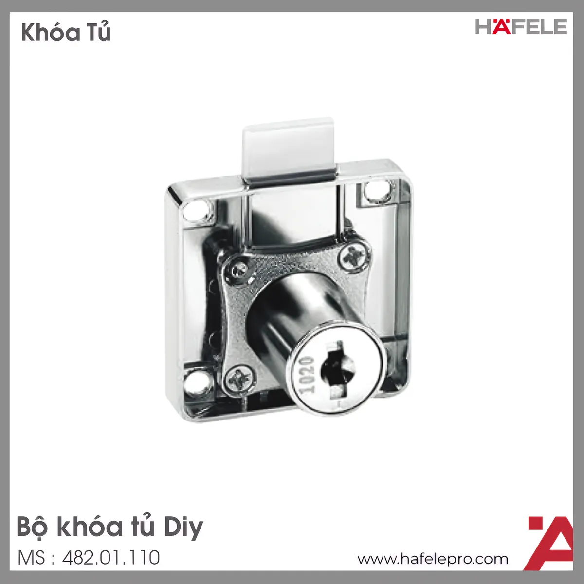 Bộ Khóa Tủ DIY Hafele 482.01.110