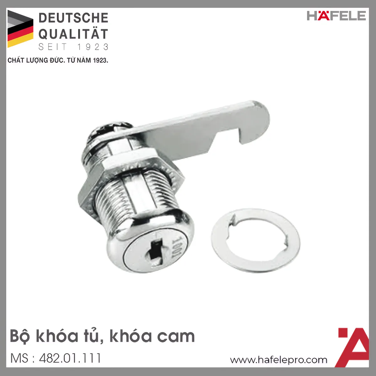 Khóa Cam DIY 18 x 25mm Hafele 482.01.111