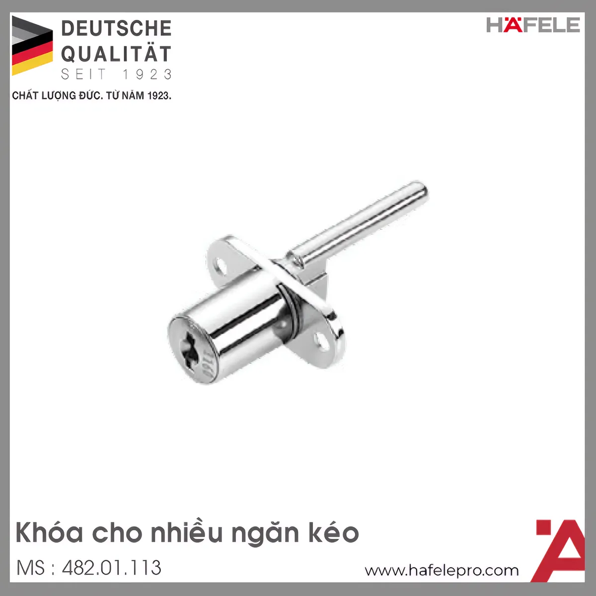 Bộ Khóa Tủ Cho Nhiều Ngăn Kéo Hafele 482.01.113