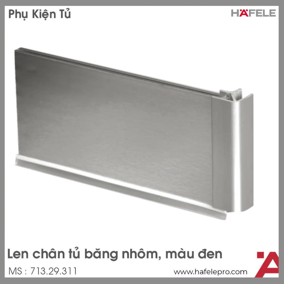 Len Chân Tủ Bằng Nhôm 4000mm Hafele 713.29.311