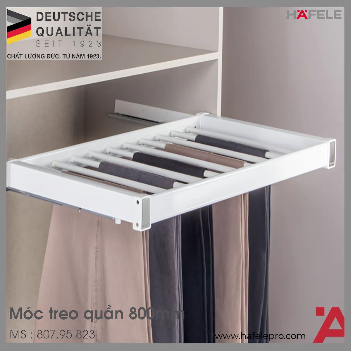 Móc Treo Quần 800mm Hafele 807.95.823