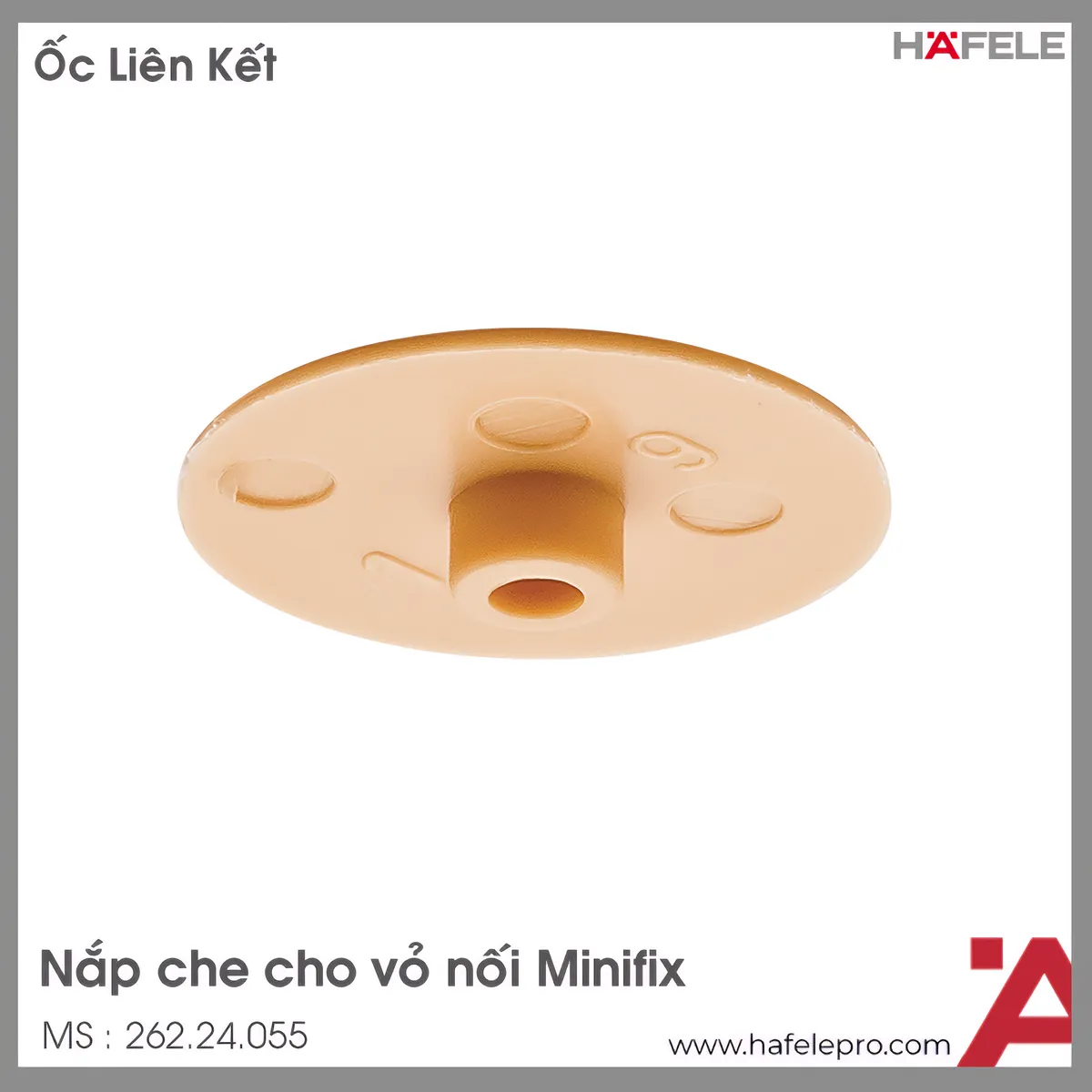 Nắp Che Cho Vỏ Nối Minifix 15 Không Vành Hafele 262.24.055