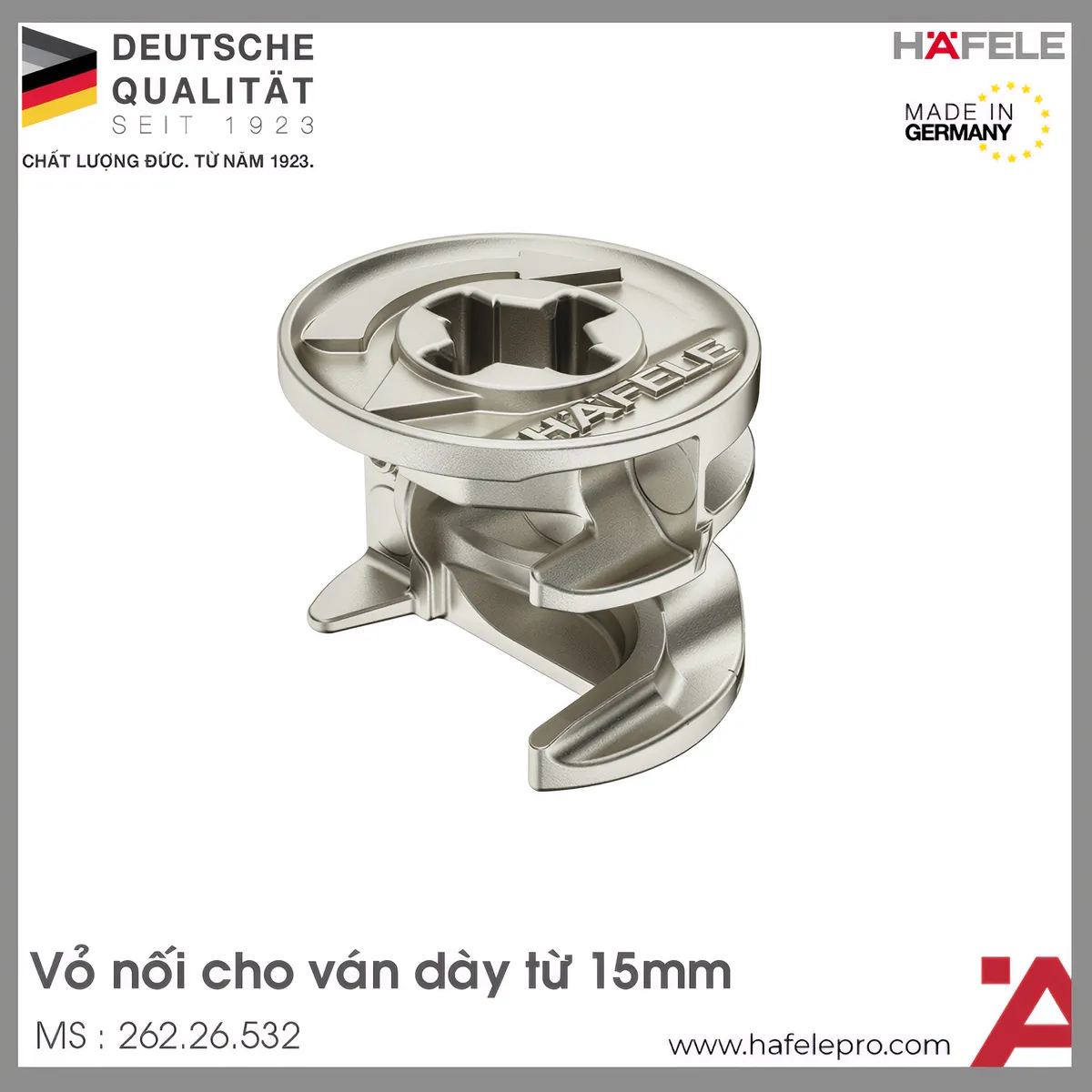Vỏ Nối Minifix 15 Không Vành Hafele 262.26.532