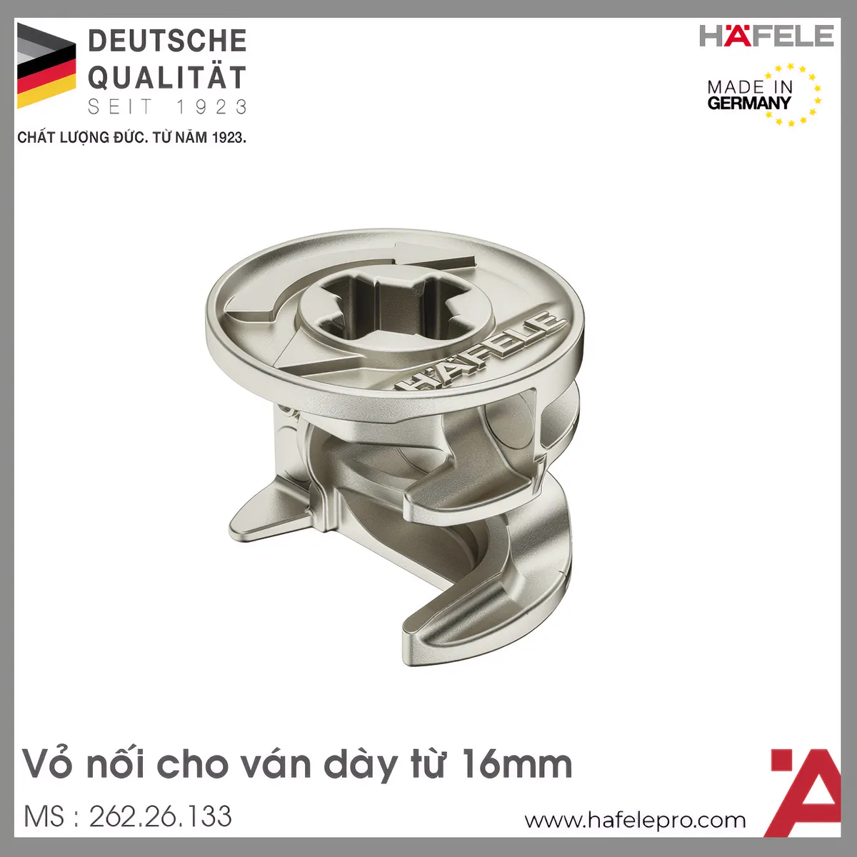 Vỏ Nối Minifix 15 Ván Dày Từ 16 Hafele 262.26.133 - HafelePro
