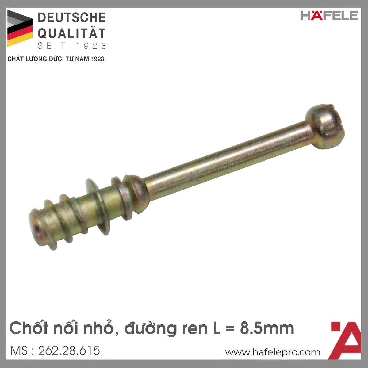 Chốt Nối Nhỏ Ren 8.5mm Hafele 262.28.615