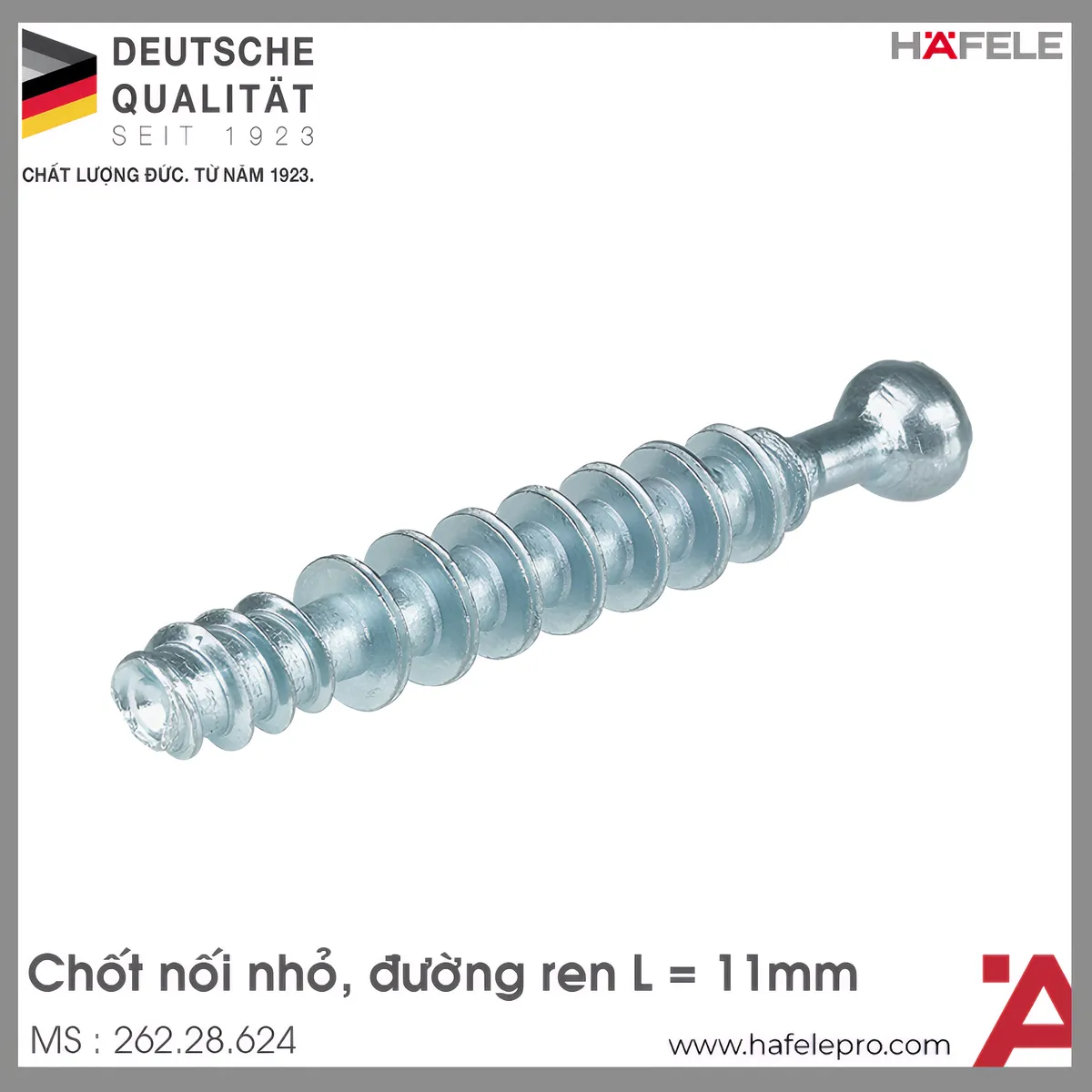 Chốt Nối Nhỏ Ren M6 Dài 11mm Hafele 262.28.624