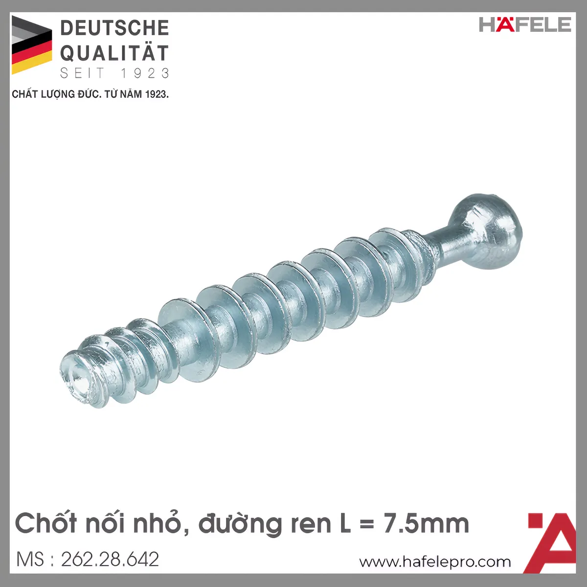 Chốt Nối Nhỏ Ren M6 Hafele 262.28.642