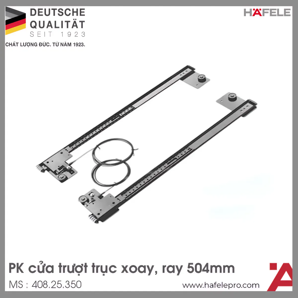 Phụ Kiện Cửa Trượt Xoay Ray 504mm Slido Eclip 16IF/VF Hafele 408.25.350