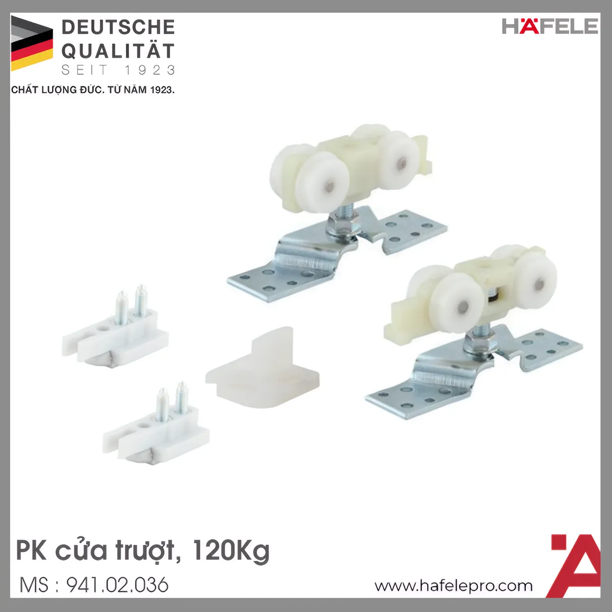 Bộ Phụ Kiện Cửa Trượt 120Kg Slido Classic 120P Hafele 941.02.036