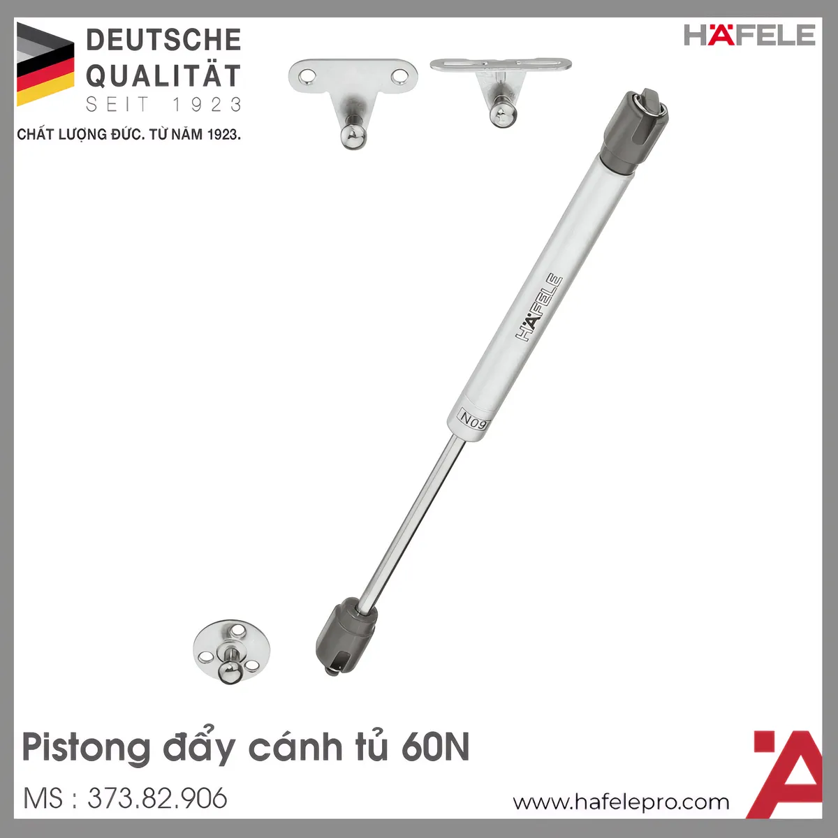 Pittong Đẩy Cánh Tủ 60N Hafele 373.82.906 76.000