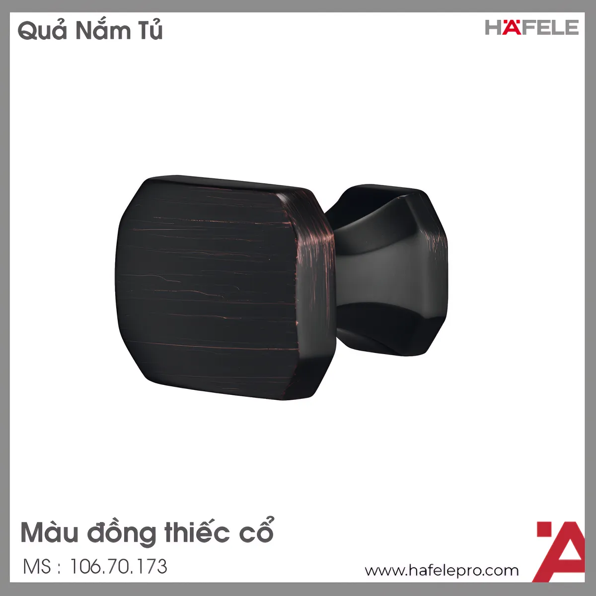 Quả Nắm Tủ H2185 Hafele 106.70.173