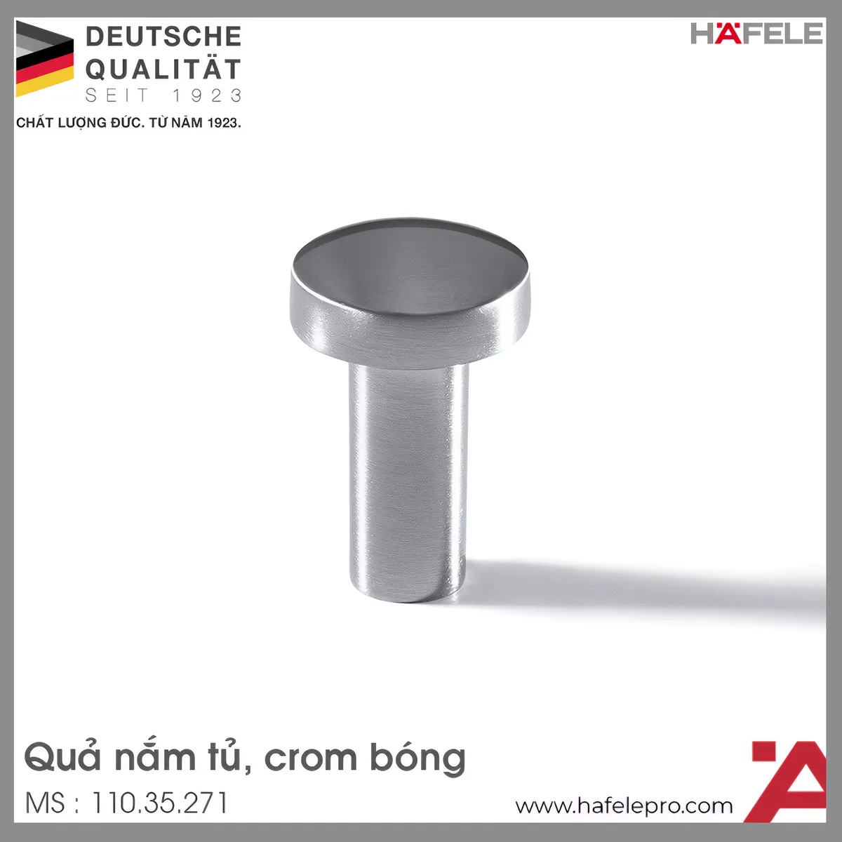 Quả Nắm Tủ H1340 Hafele 110.35.271
