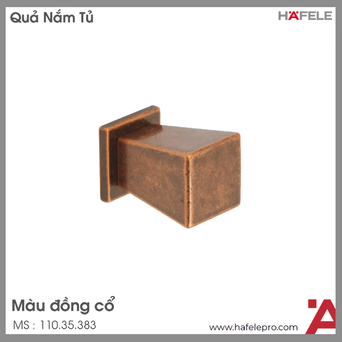 Quả Nắm Tủ Cổ Điển Hafele 110.35.383