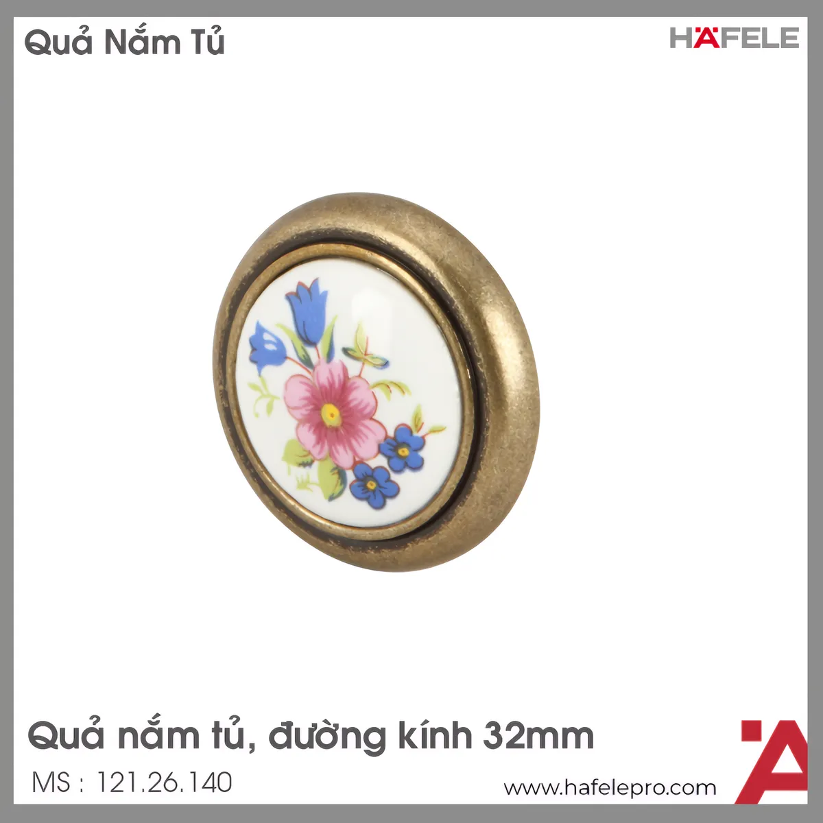 Quả Nắm Tủ Cổ Điển Hafele 121.26.140