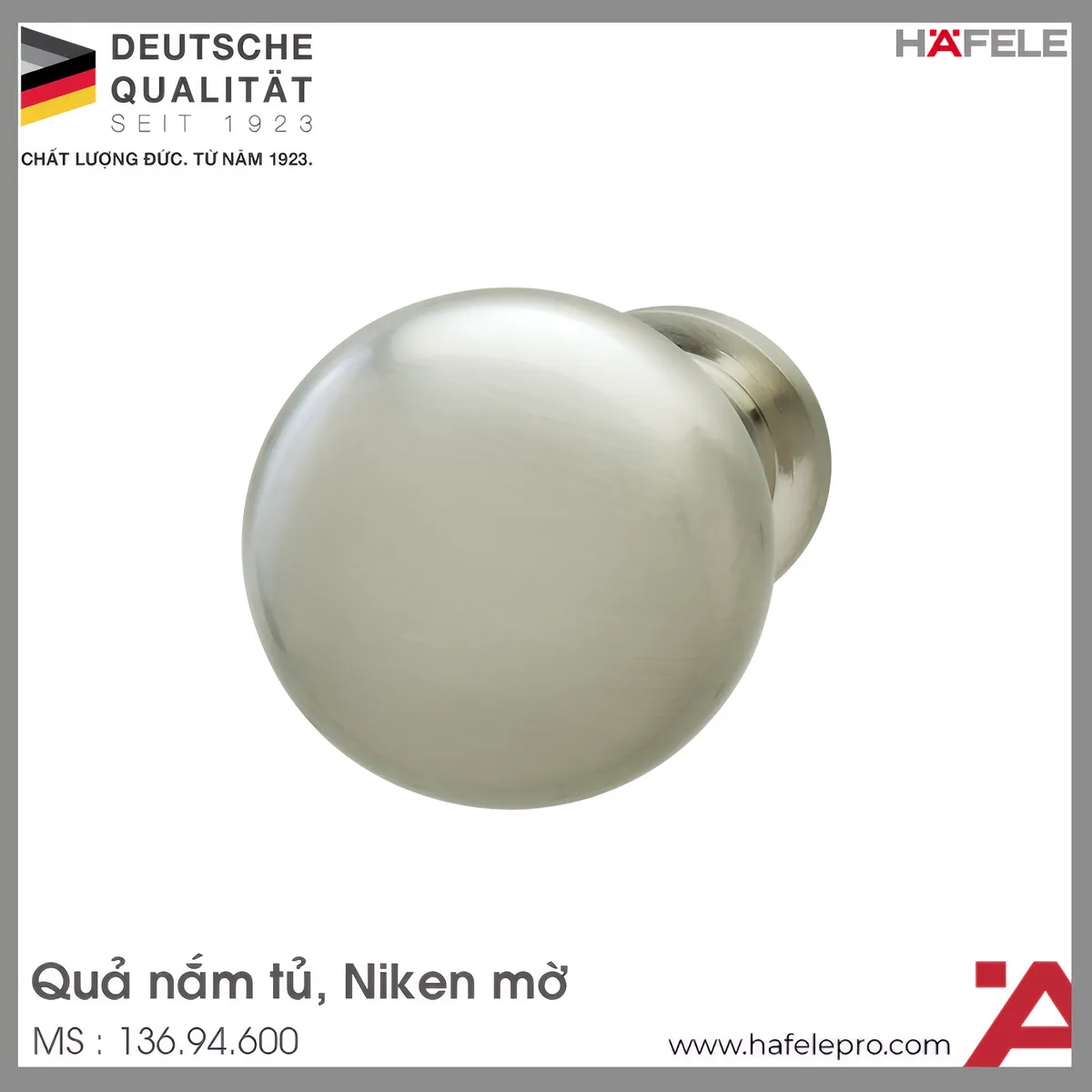 Quả Nắm Tủ Hafele 136.94.600