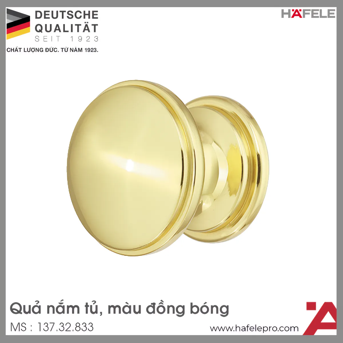 Quả Nắm Tủ Ø30mm Hafele 137.32.833