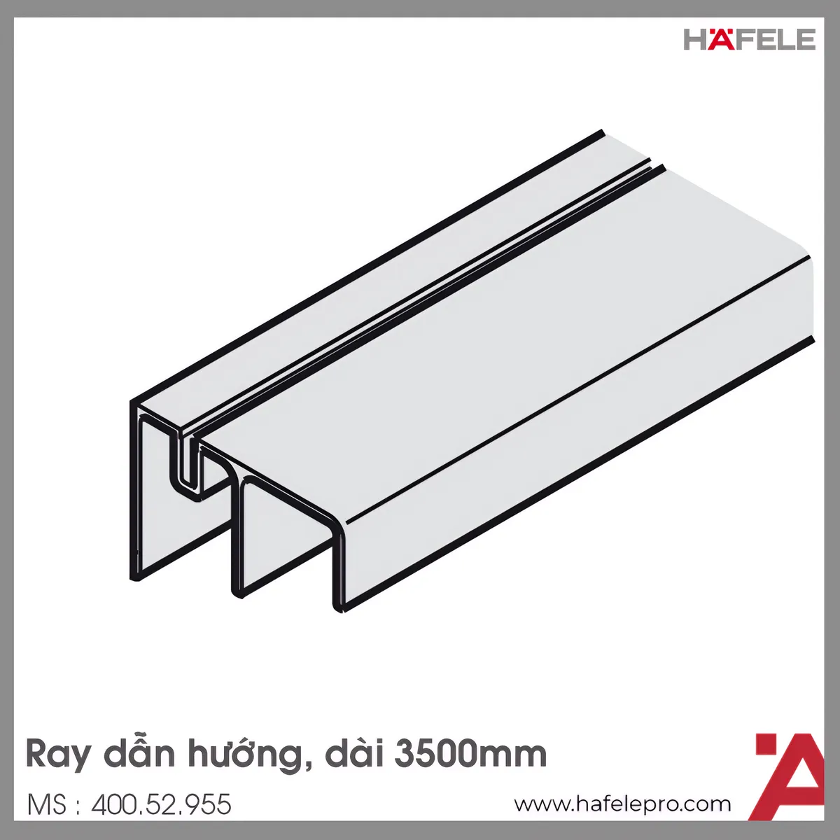 Ray Dẫn Hướng Đôi 2500mm Hafele 400.52.954