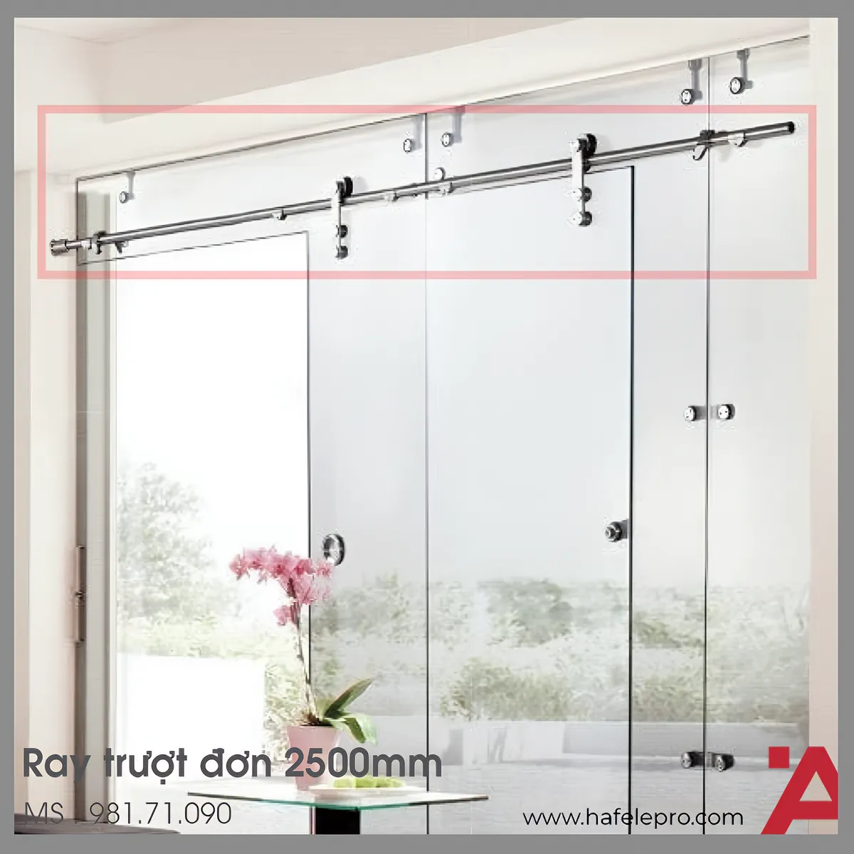 Ray Trượt Đơn 2500mm Hafele 981.71.090