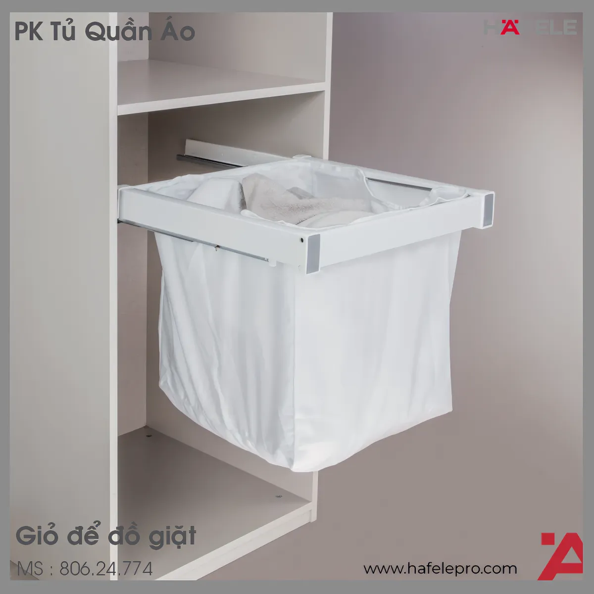 Giỏ Để Đồ Giặt 600mm Hafele 806.24.774