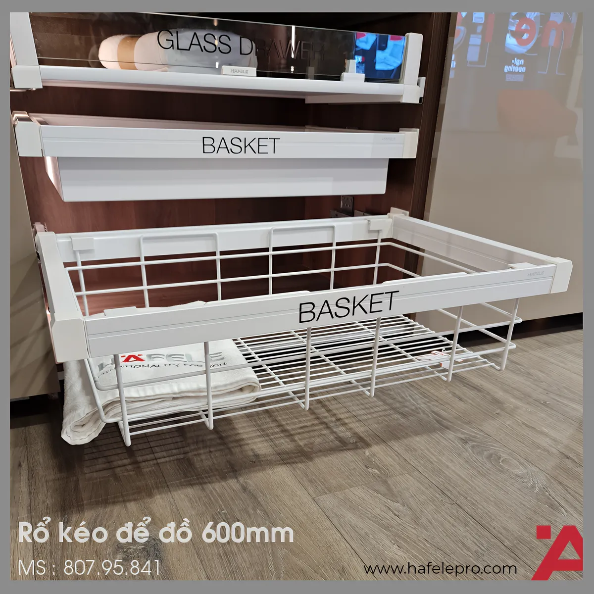 Rổ Bằng Kim Loại 600mm Hafele 807.95.841 - HafelePro