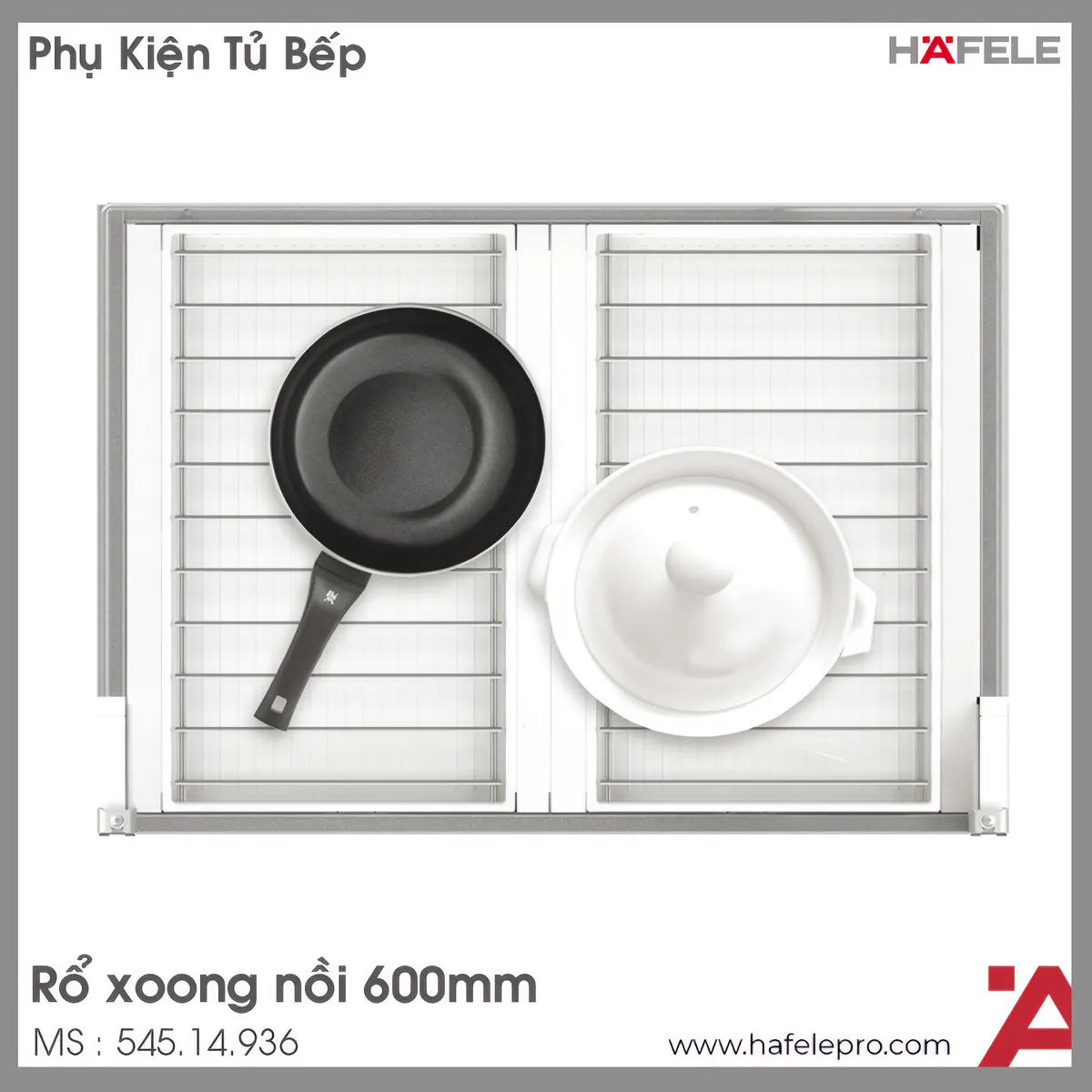 Rổ Đựng Xoong Nồi 600mm Hafele 545.14.936
