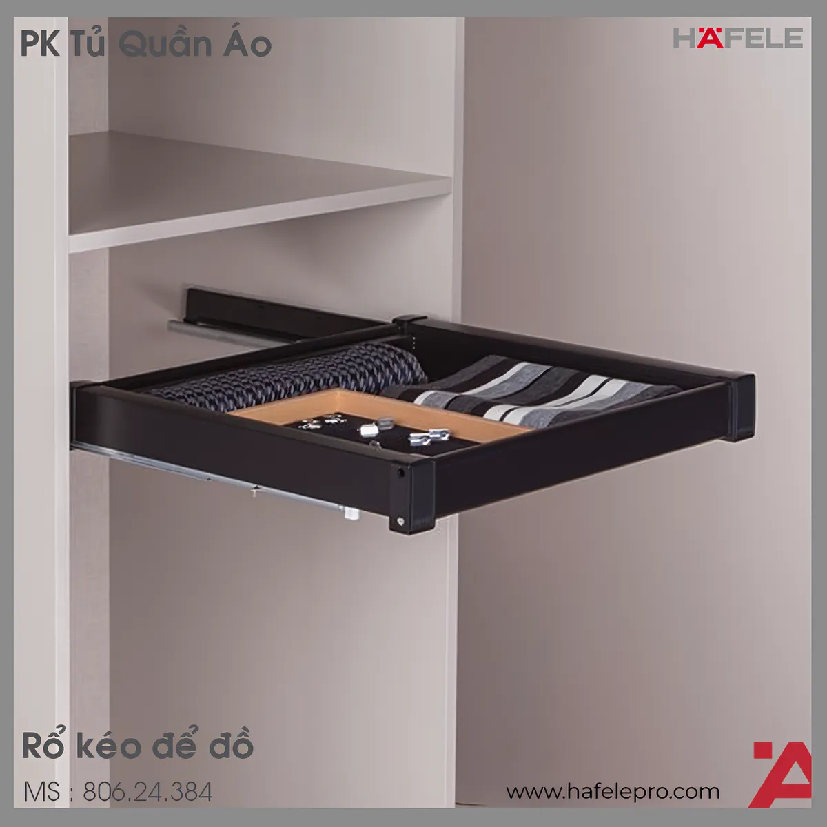 Khung Rổ Kéo Premio 600mm Hafele 806.24.384