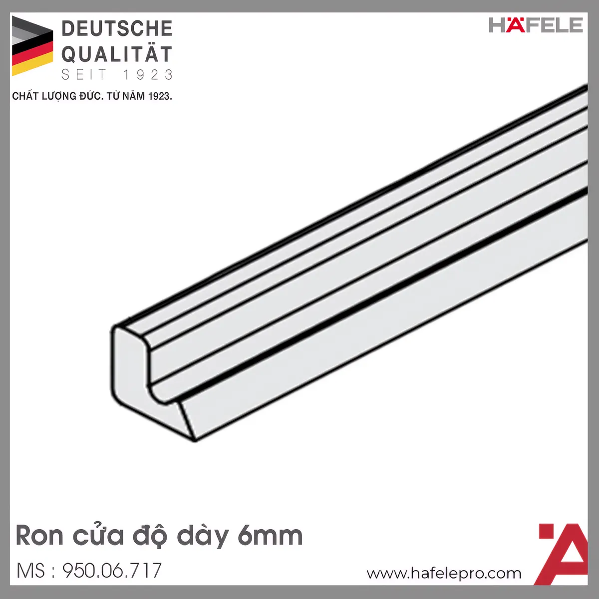 Ron Cửa Độ Dày 6mm Hafele 950.06.717