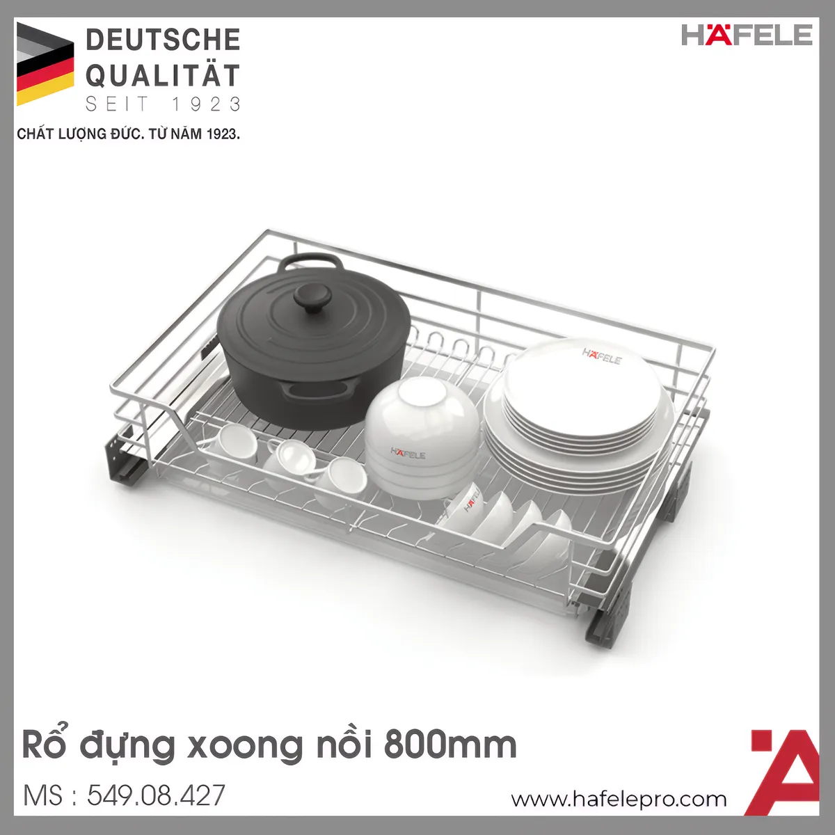Rổ Đựng Xoong Nồi 800mm Hafele 549.08.427