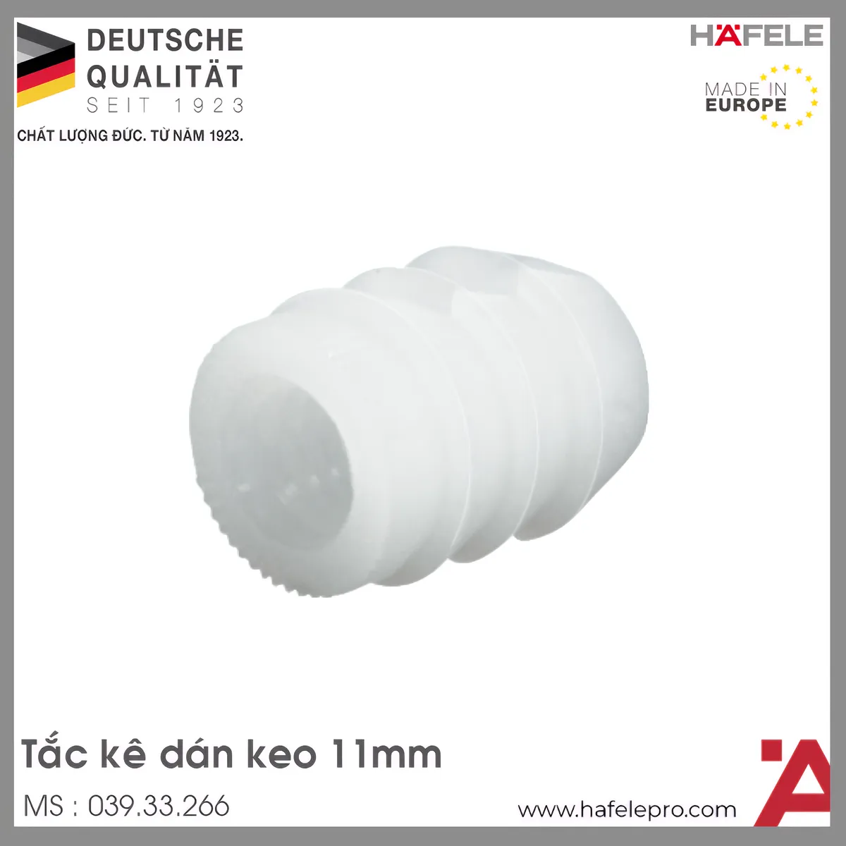 Tắc Kê Dán Keo 11mm Hafele 039.33.266