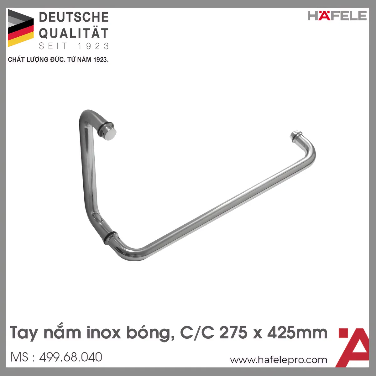 Tay Nắm Kéo Phòng Tắm Kính Hafele 499.68.040