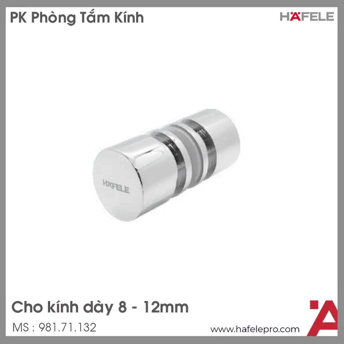 Tay Nắm Phòng Tắm Kính Hafele 981.71.132