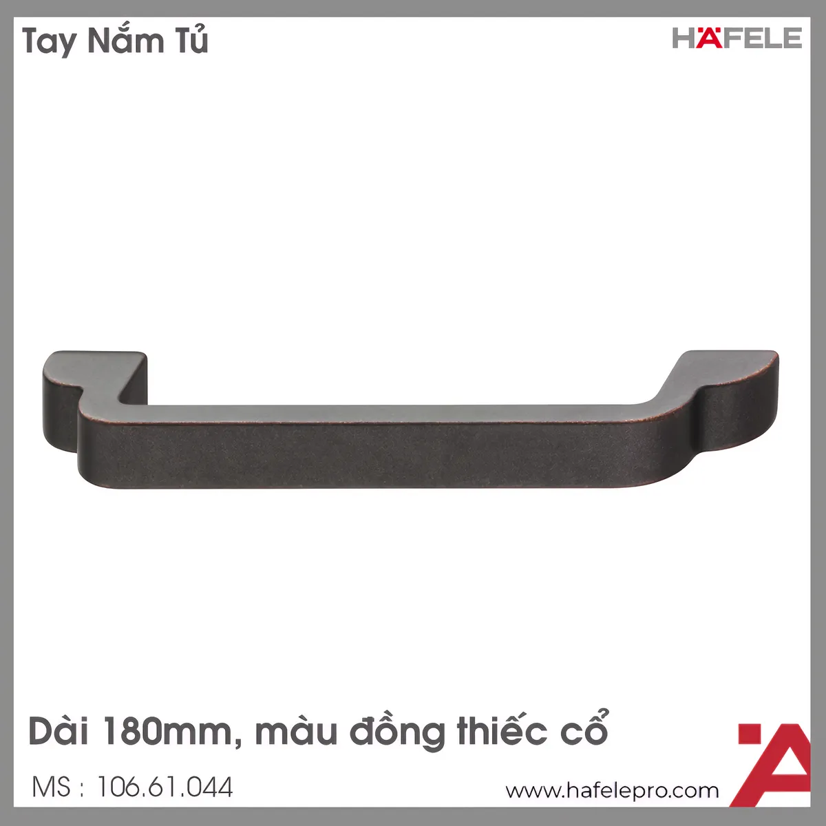 Tay Nắm Tủ 148mm H1530 Hafele 106.61.043
