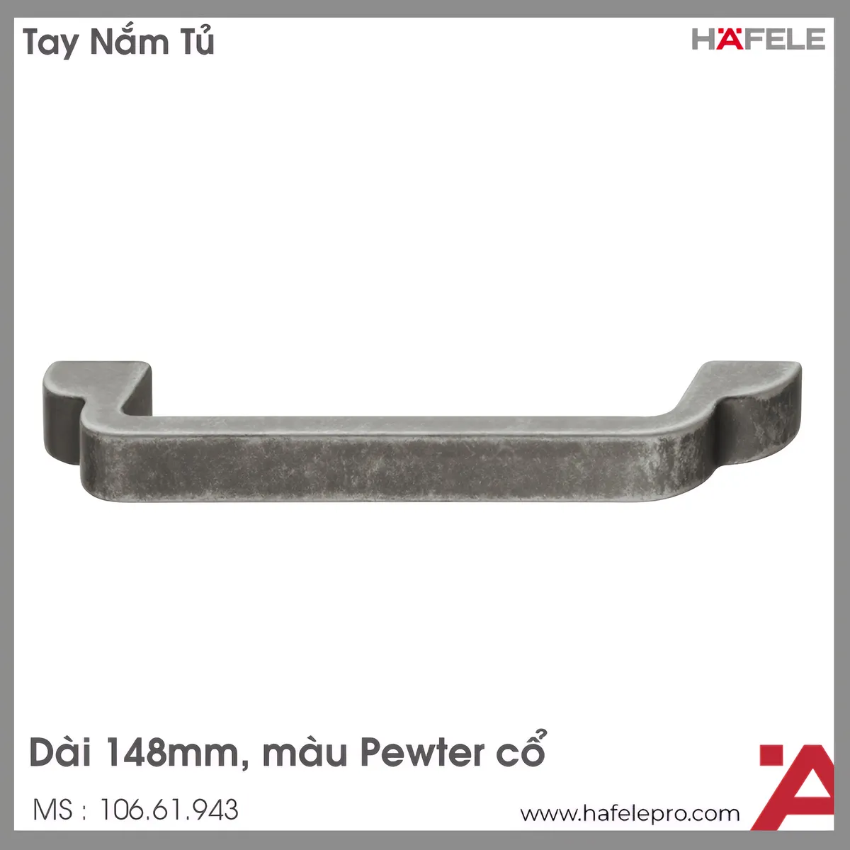 Tay Nắm Tủ 148mm H1530 Hafele 106.61.943