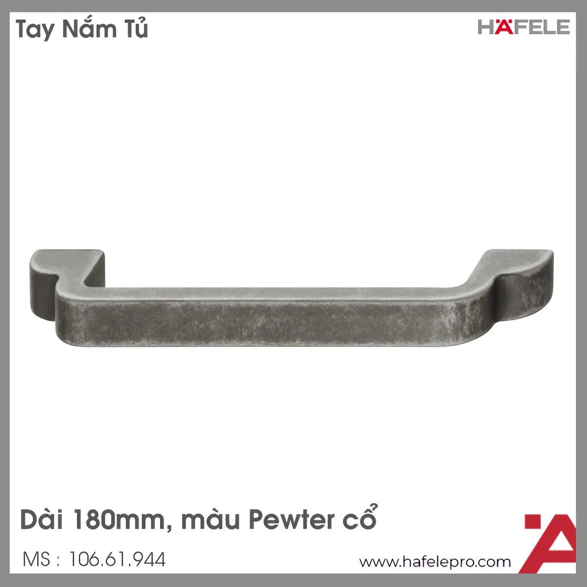 Tay Nắm Tủ 180mm H1530 Hafele 106.61.944