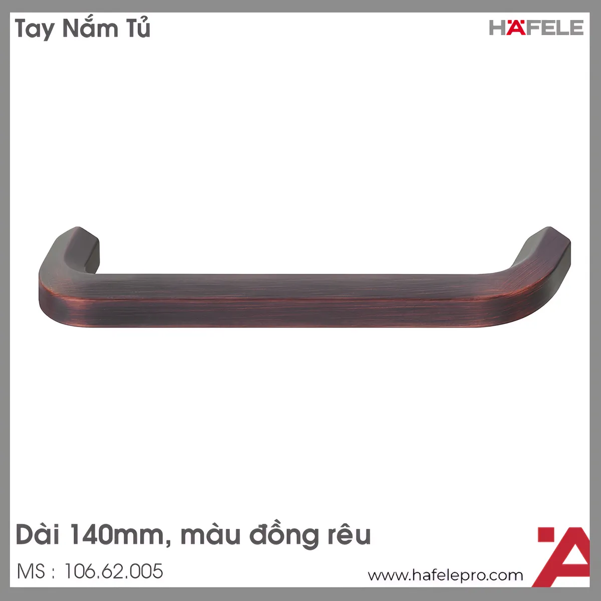 Tay Nắm Tủ 140mm Hafele 106.62.005