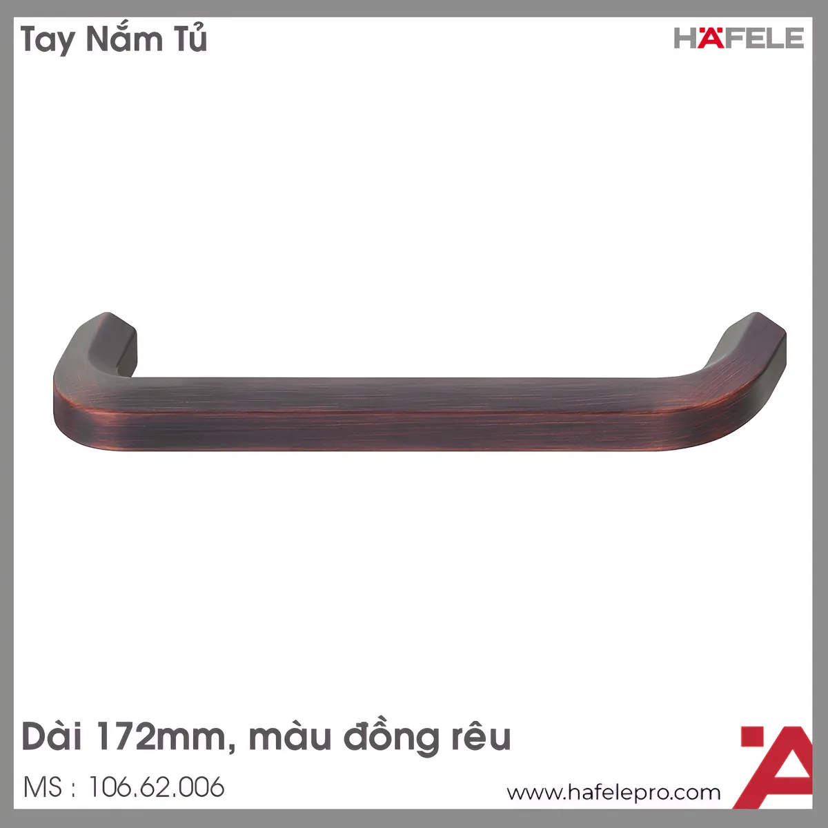 Tay Nắm Tủ 172mm H1710 Hafele 106.62.006