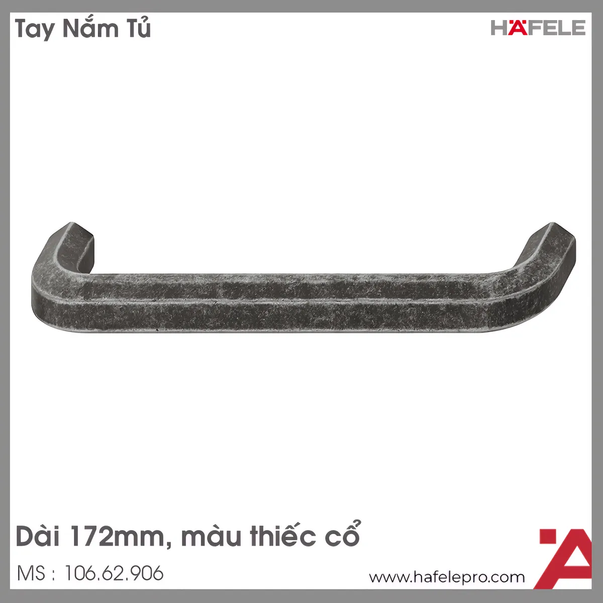 Tay Nắm Tủ 172mm H1710 Hafele 106.62.906