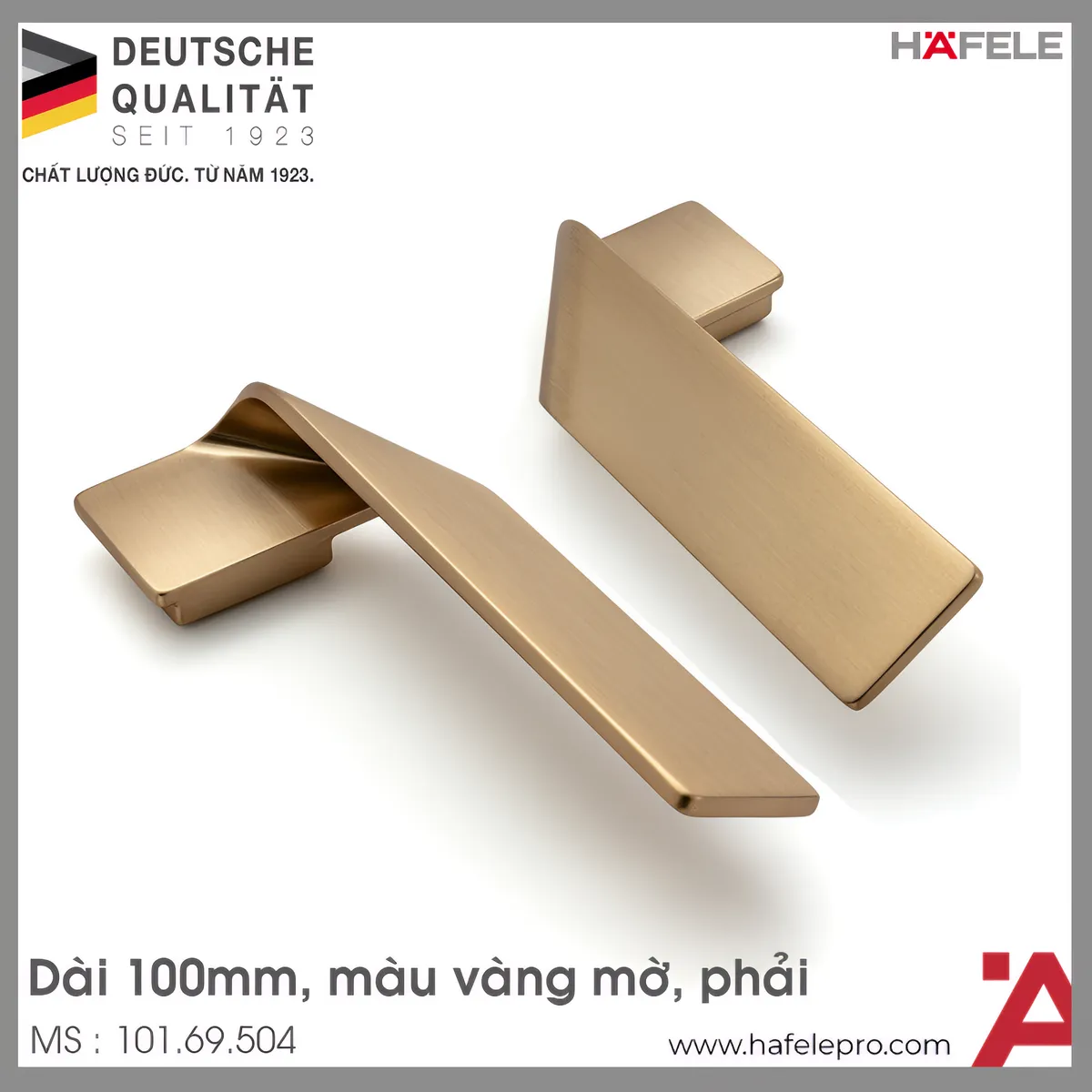 Tay Nắm Tủ 100mm Phải H2155 Hafele 101.69.504